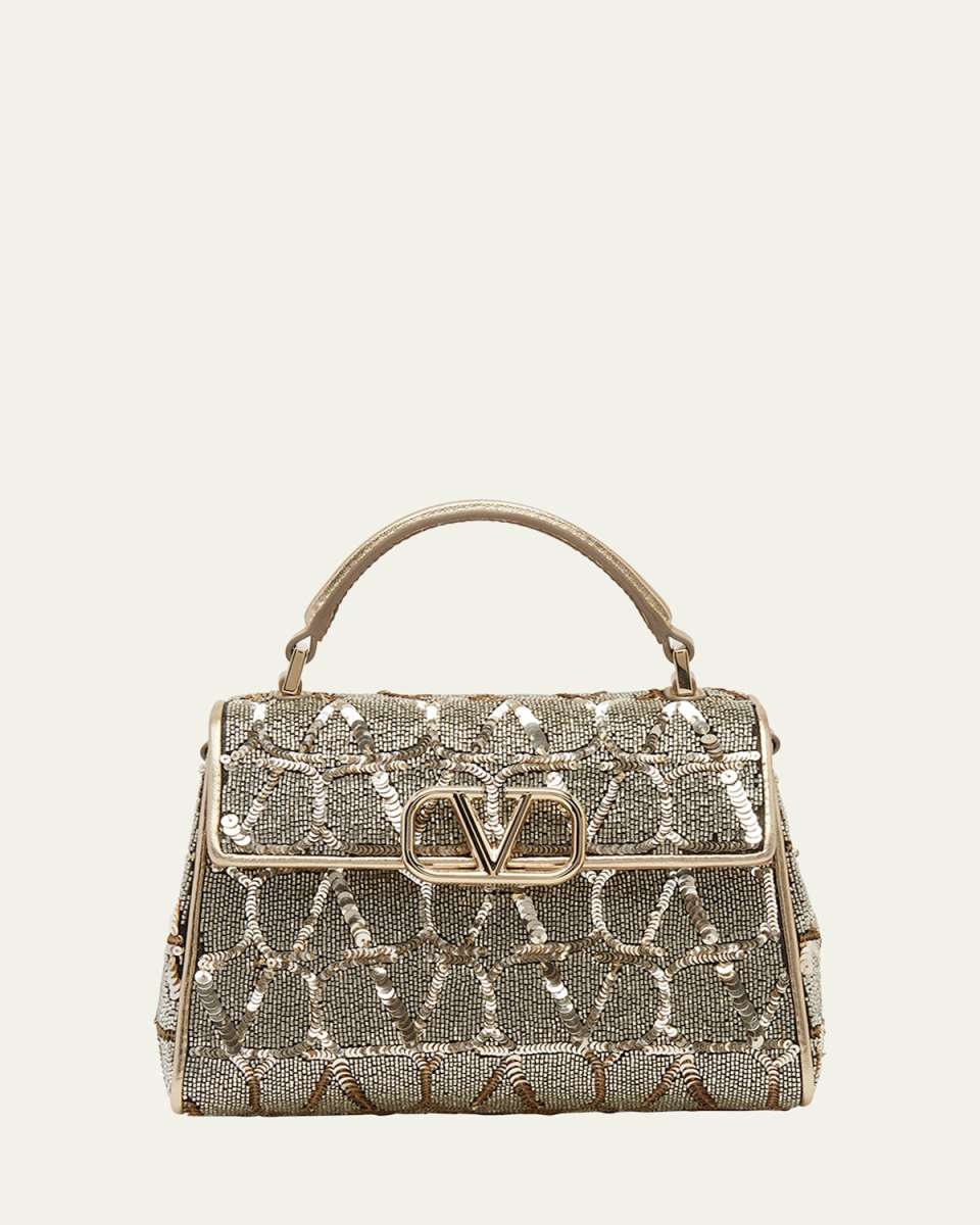 VSLING Iconographe Mini Sequins Top-Handle Bag